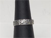 .925 Sterling Silver Hieroglyph Toe Ring