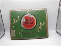 Vintage Lucky Strike Cigarette Tin - Great Color