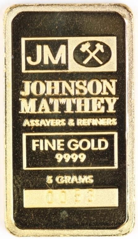 Gold 5g JM Bar
