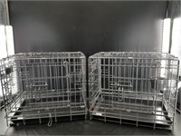 2 Bird cages, 12" x 18" x 15", both with insert an