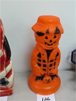 13" Halloween Pumpkin Scarecrow Blow Mold no cord