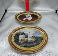 Terrier Dogs In the HeatherFranklin Mint Plate