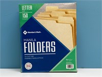 150 Ct. Letter Size Manilla Folders