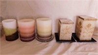 5 battery operated candles, tallest is 6"
