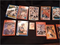 1980's baseball cards and a cracker Jack repop
