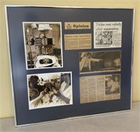Framed Siamese Twin Separation Newspaper Article