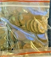 100 pcs. Lincoln Wheat Cents Unsearched