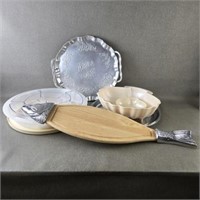 Serveware Collection w/a Wooden Fish Platter ++
