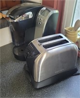 Nice stainless West bend toaster and Keurig