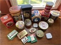 Box of tins/advertising