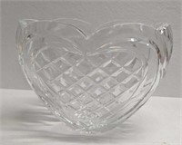 Vintage Waterford Crystal Heart" Bowl Vase
