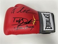 Autograph COA Boxing glove Dolph Lundgren