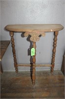 ANTIQUE WALL TABLE APPX 30" TALL