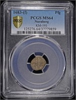 1683-(f) NURNBERG PFG PCGS MS64 KM-193