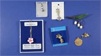 Sterling Silver Jewelry-Charms, Necklace, & Pin