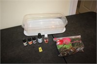 Fragrance oils, yarn, tote