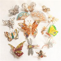 Butterflies & Dragonflies Incl. Miriam Haskell