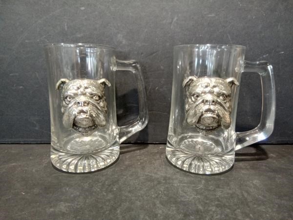 2 Bulldog Beer Mugs