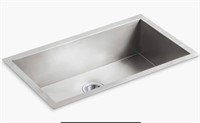 32” KOHLER LARGE SINGLE BASIN UNDERCOUNTER SINK.