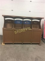 4 Unit Waste / Recycle Receptical
