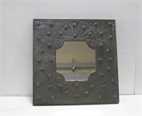 23"x 23" Punched Tin Mirror