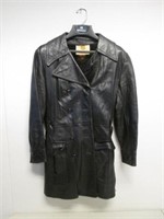 Long Women's Leather Coat - Made in Canada -