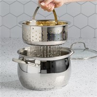 Tasty Stainless Steel Multi-Pot with Glass Lid 4qt