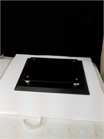 Beautiful black and gold display stand approx