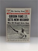1969 Topps Bob Gibson sporting news #162