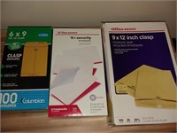 Three (3) Partial Boxes of Med - Large Envelopes -