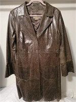 Lucien Piccard Leather Coat, Size M