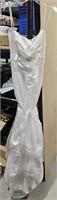 Long White Ball Gown sz 9/10