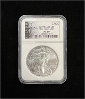 2010 NGC MS69 Early Releases American Silver Eagle