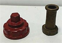 Fire hydrant top and Brass nozzle