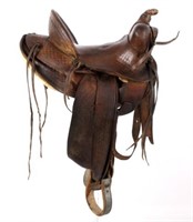 James T. Irick Custom Saddle - Casper, Wyo c.1930