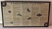 A Concise History of New Holland Framed Ad