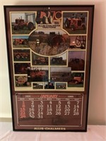 70 Years AC Tractors Framed 1984 Calendar