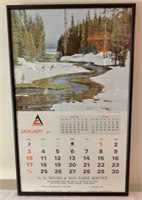 1971 AC Framed Calendar