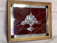 Decorative Piece of Framed Stained Glass