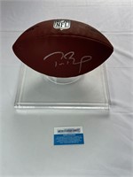 Tom Brady Signed Wilson NFL Leather Football +COA