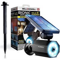 $20  4W Solar LED Black Outdoor Bionic Night Light