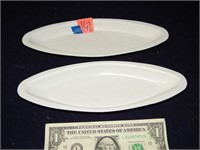 2ct Plastic Dishes Grease Traps? Relish Dish?