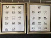 Two 9"x 11" Framed Edward Gorey Prints