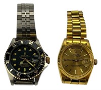 Two Men's Automatic Wrist Watches