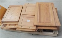 Lot of Various Sized Wooden Cabinet Doors.