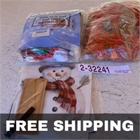 Assorted Christmas Decors, Gifts and Supplies