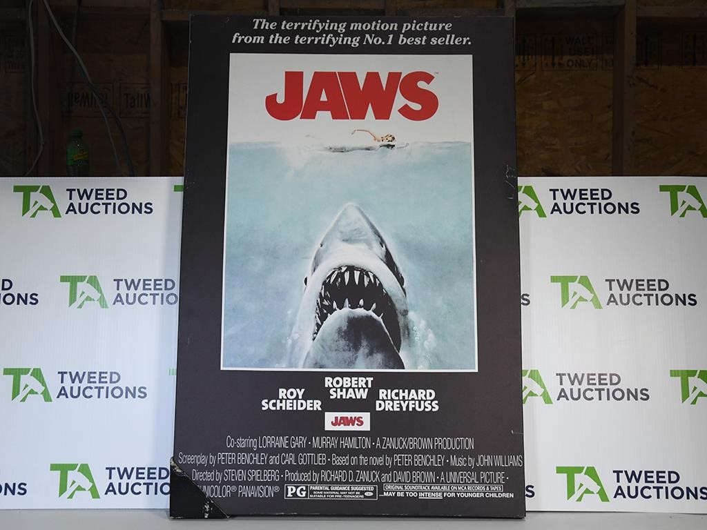 Jaws Canvas Movie Poster