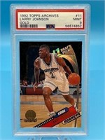 Larry Johnson Topps Archives Gold Rookie PSA 9