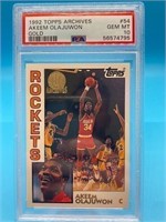 Hakeem Olajuwon Topps Archives Rookie Gold PSA 10