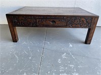Vintage Asian Carved Dragon Coffee Table